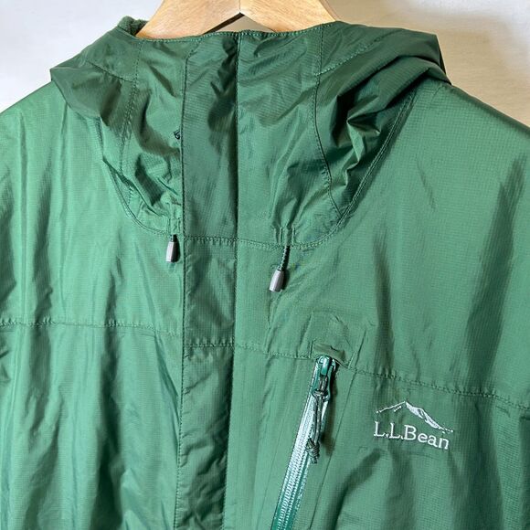 L.L. Bean NWOT Green Trail Model Fleece Lined Hooded Water Resistant Jacket Sz L - Picture 5 of 15